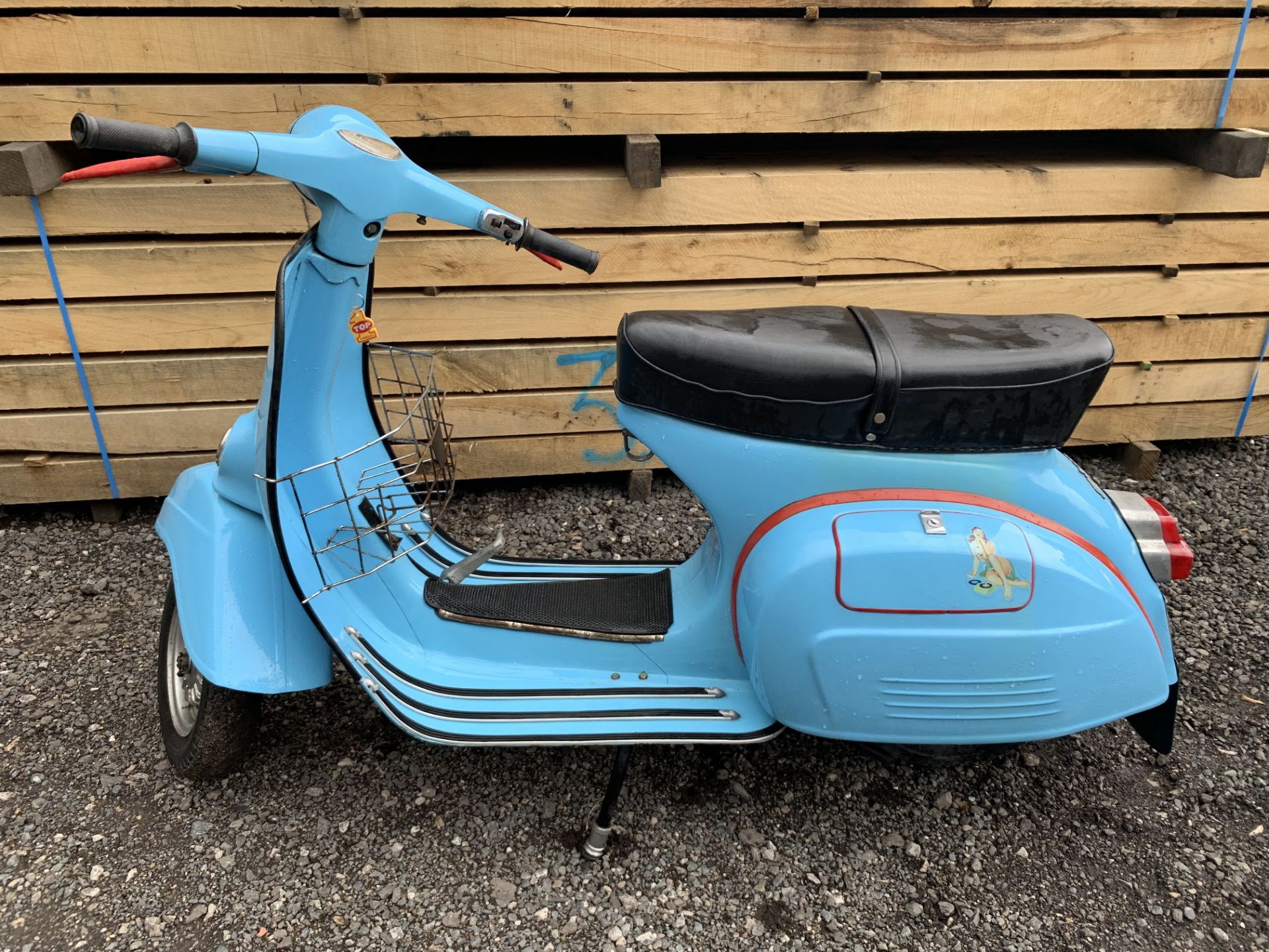 1974 VESPA 150CC, SKY BLUE, GOOD CONDITION, , STARTS/RUNS/DRIVES, NEEDS RE-REGISTERING & MOT, BUYER