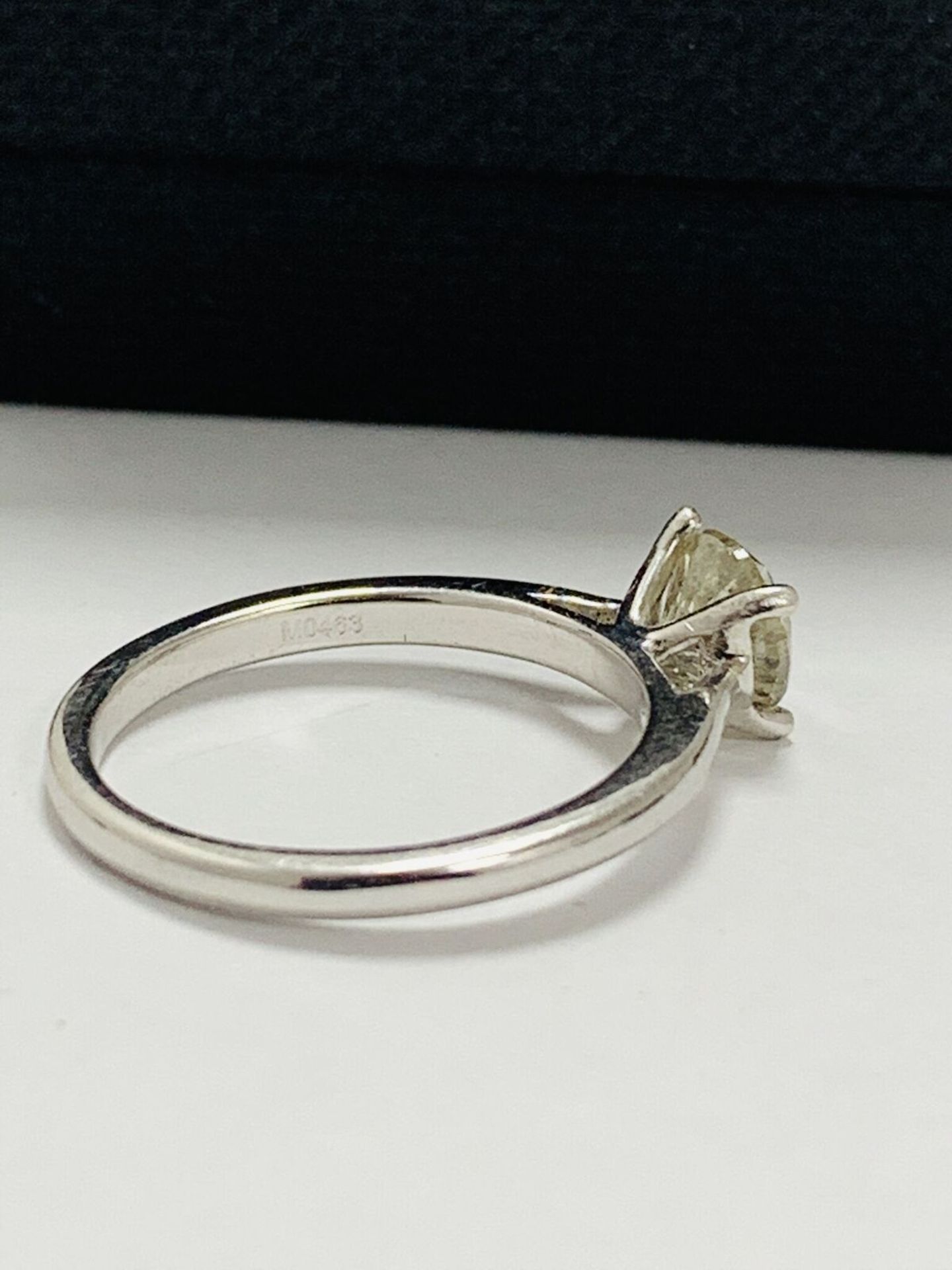 1ct Diamond Solitaire ring,PLatinum setting - Image 6 of 10