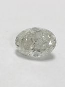 10.02ct oval cut natural diamond