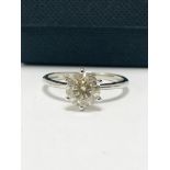 1.95ct platinum diamond solitaire ring