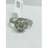 Platinum Art Deco style Ring,