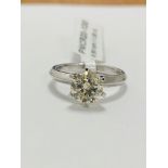 1.50ct brilliant cut solitaire ring