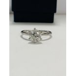 1.74ct brilliant cut platinum solitaire ring