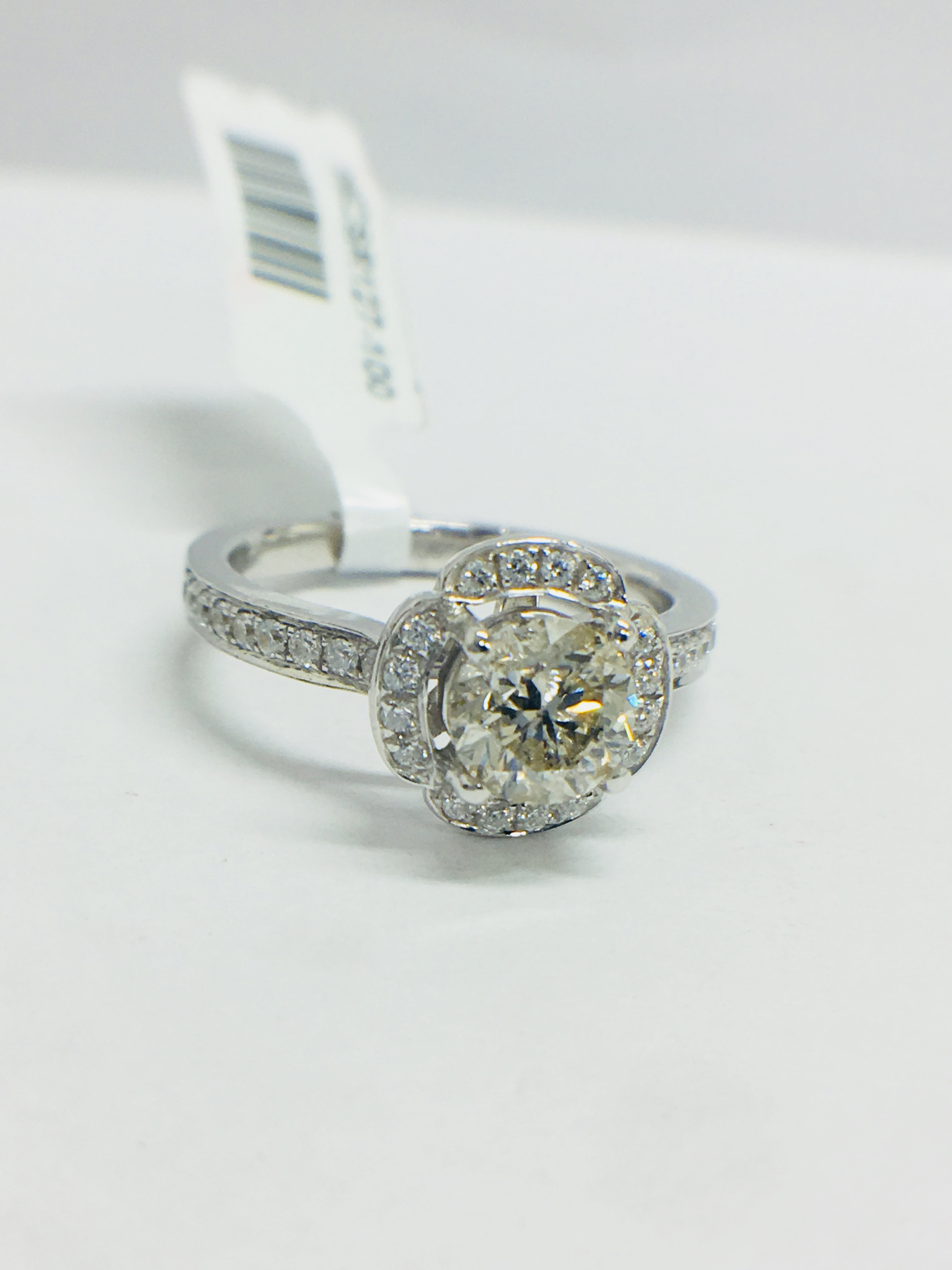 Platinum Art Deco style Ring, - Image 9 of 10