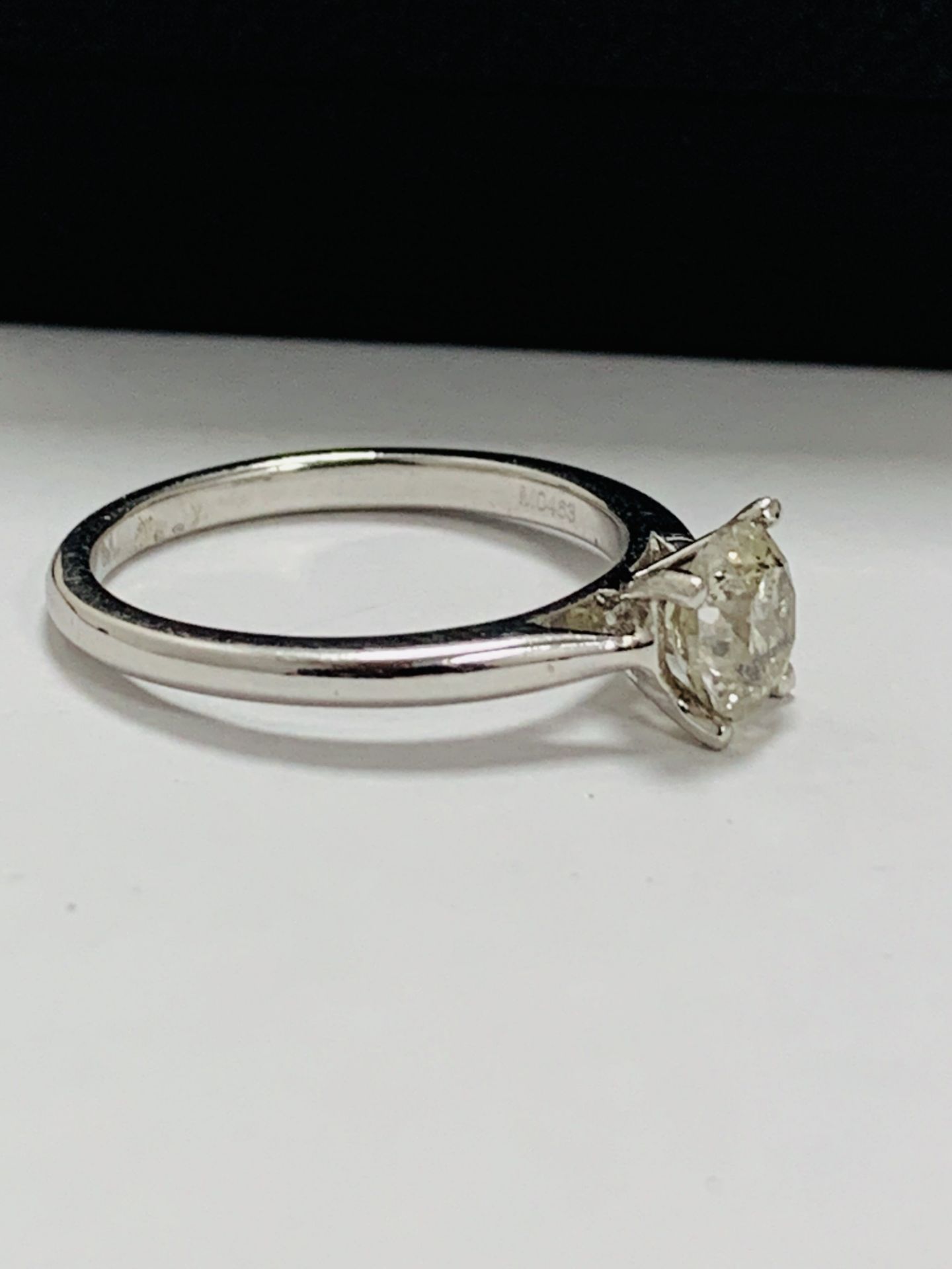 1ct Diamond Solitaire ring,PLatinum setting - Image 7 of 10