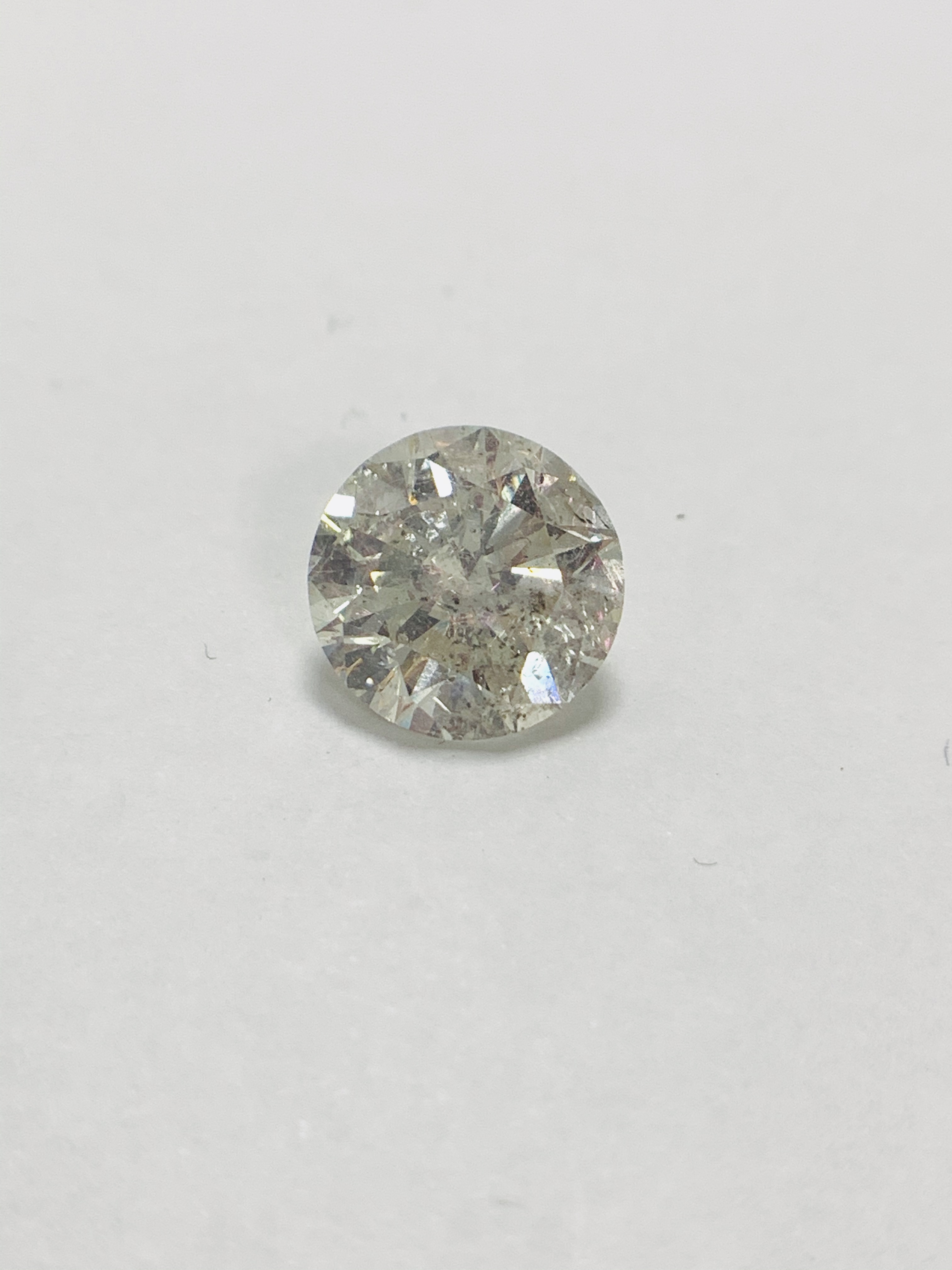 6.57ct round Brilliant cut diamond