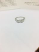 18ct white gold rilogy ring