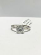 1ct Diamond Solitaire ring,PLatinum setting