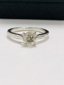 1ct Diamond Solitaire ring,PLatinum setting