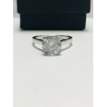 2.01ct brilliant cut diamond Ring set in Platinum