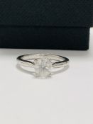 1ct Diamond Solitaire ring,PLatinum setting