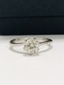 1ct Diamond Solitaire ring,PLatinum setting