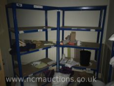 2x bays blue racking