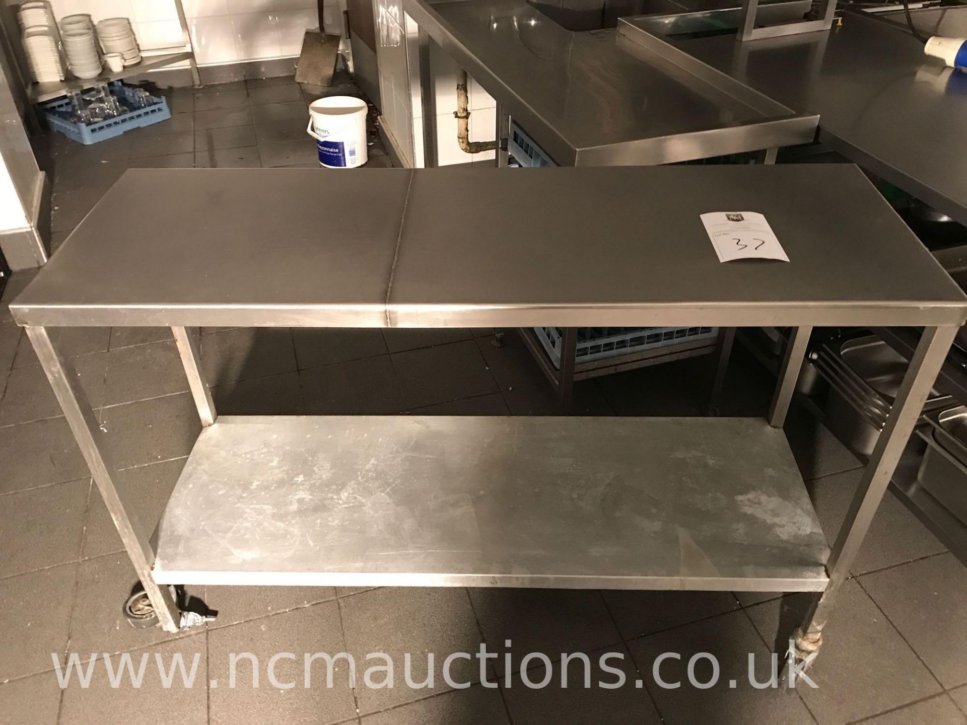 Stainless steel counter (damaged) - Image 4 of 4