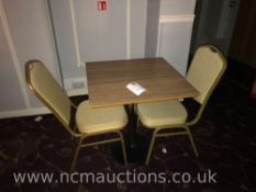 Table and 2x chairs