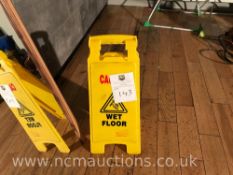 Wet floor sign