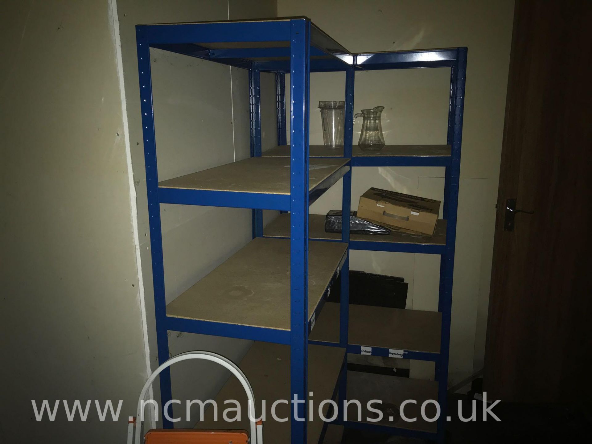 2x bays blue racking