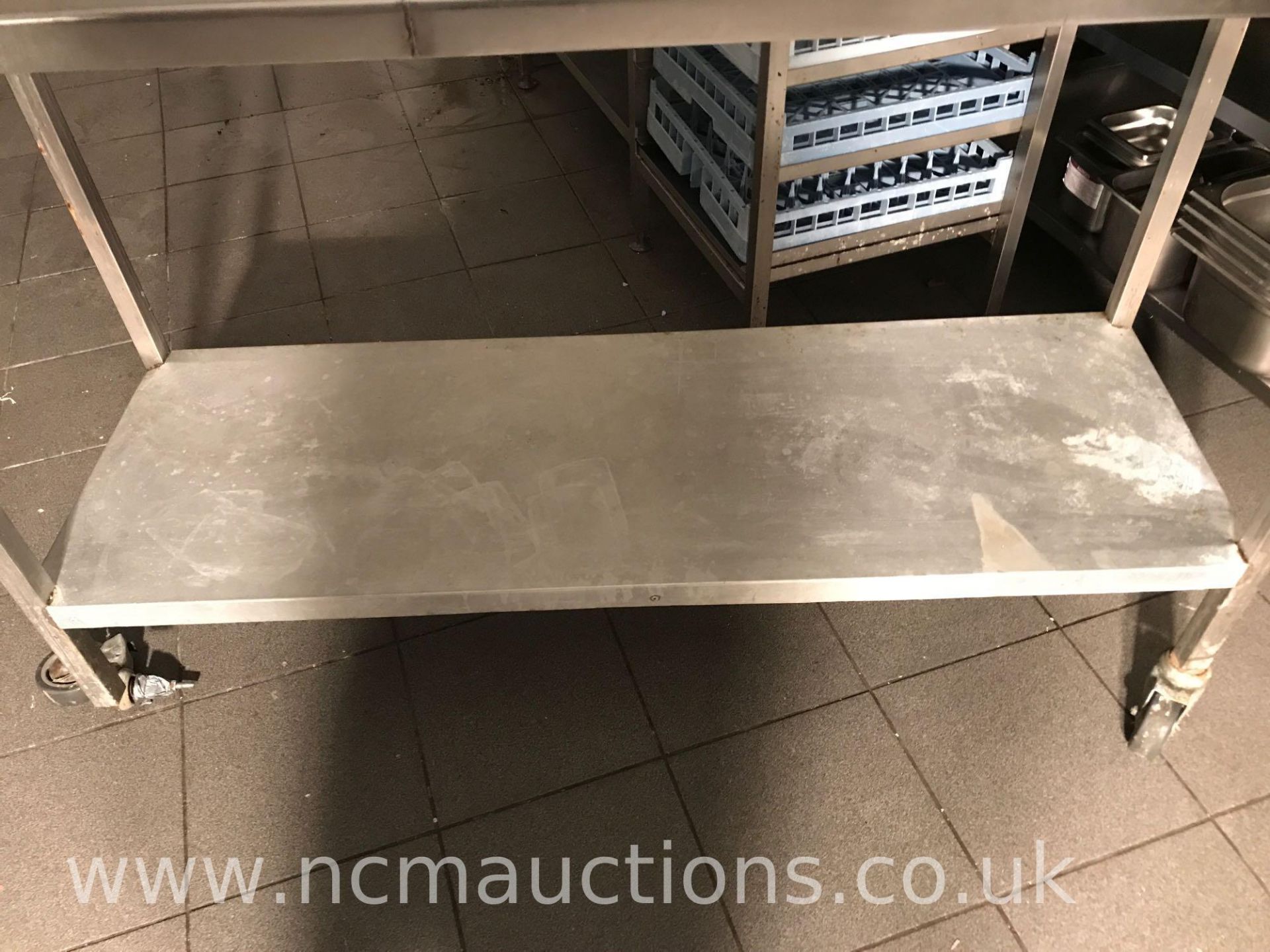 Stainless steel counter (damaged) - Image 3 of 4