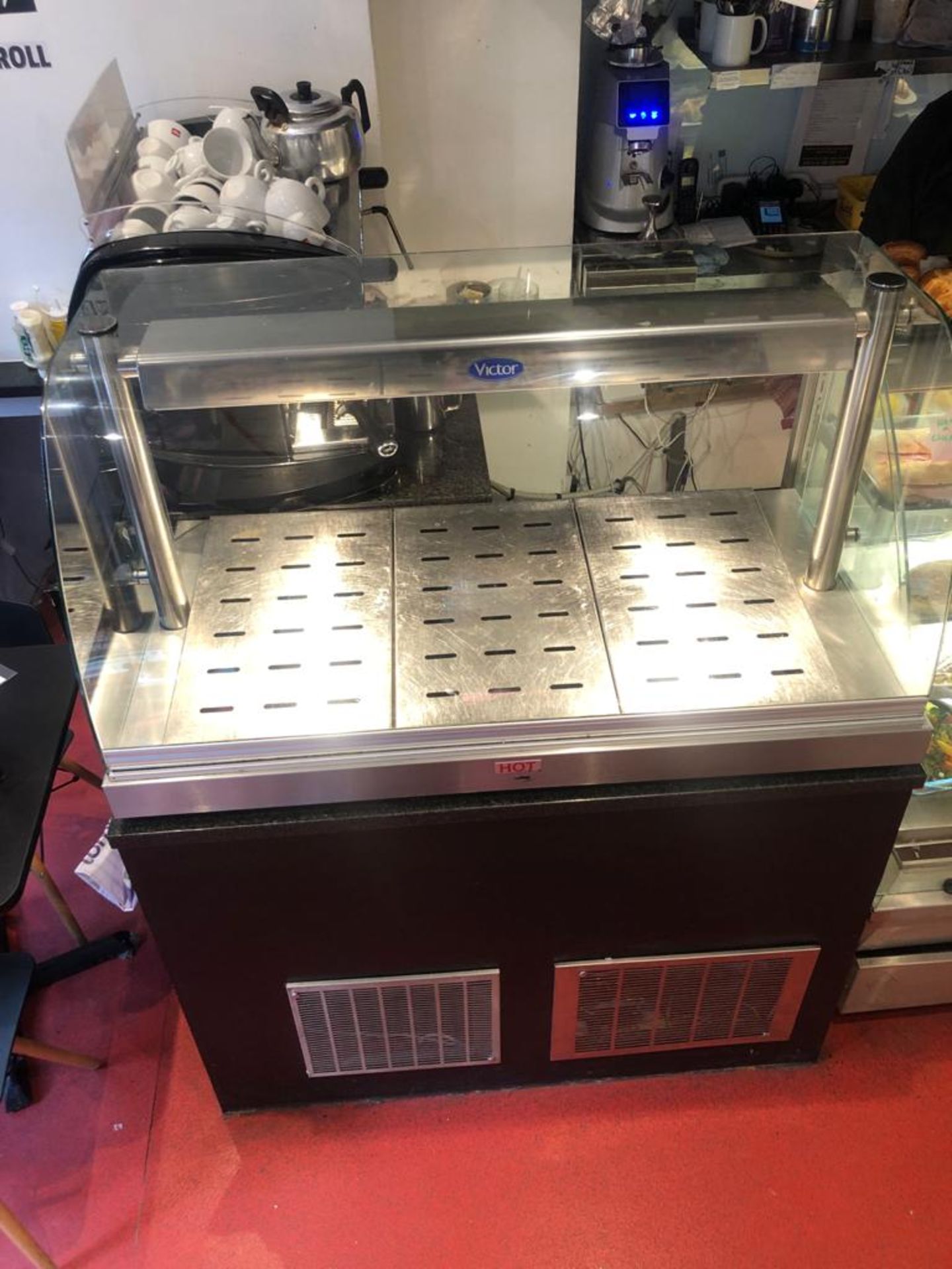 Victor Bevelled Glass Heated Food Display Unit