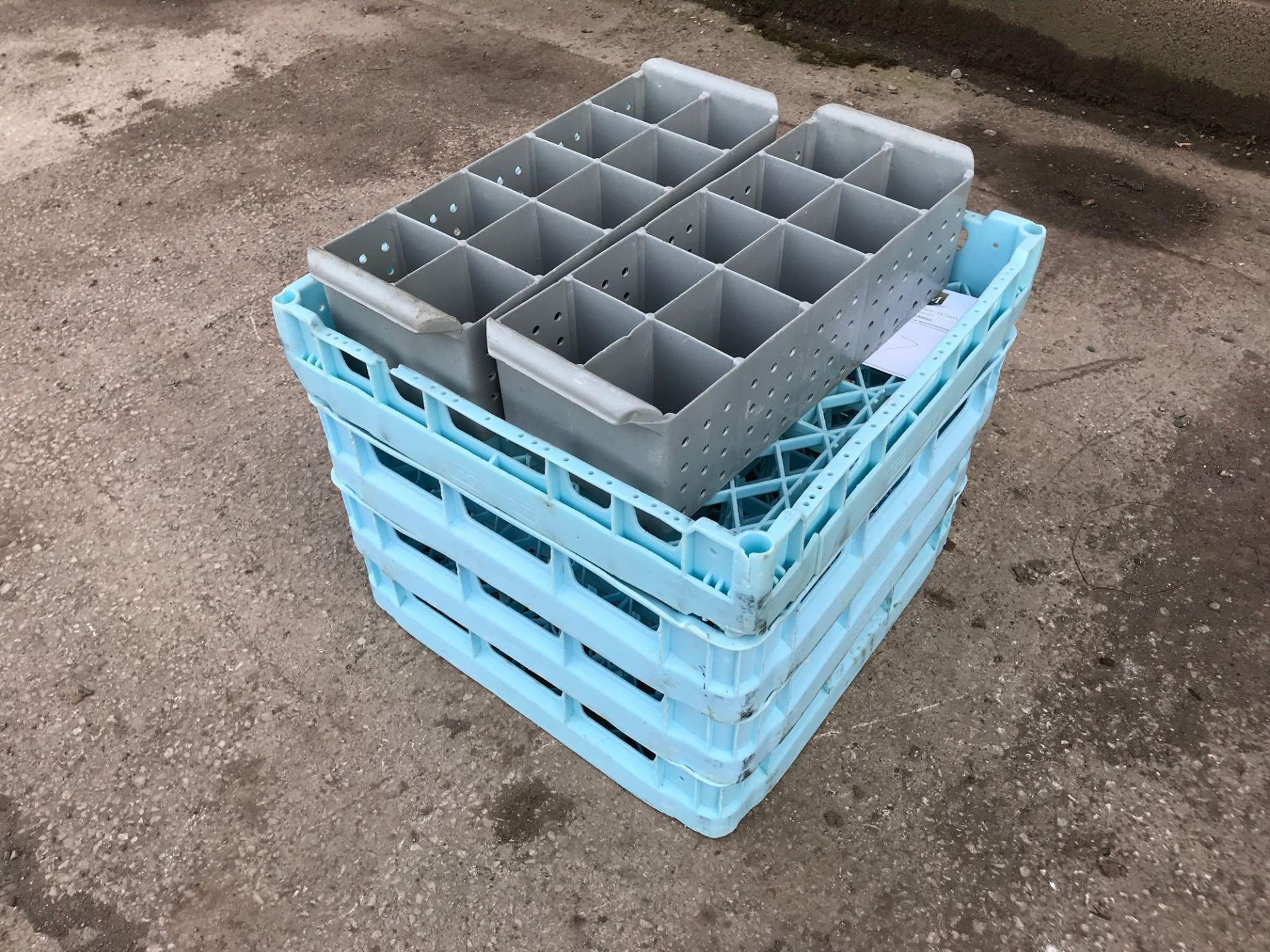 6x plastic glass drying stands