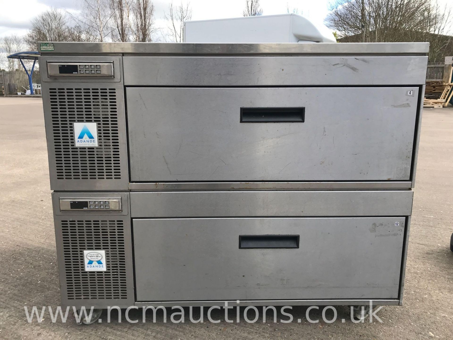 Adande 2 Drawer Stainless Steel Counter Fridge - Image 2 of 5