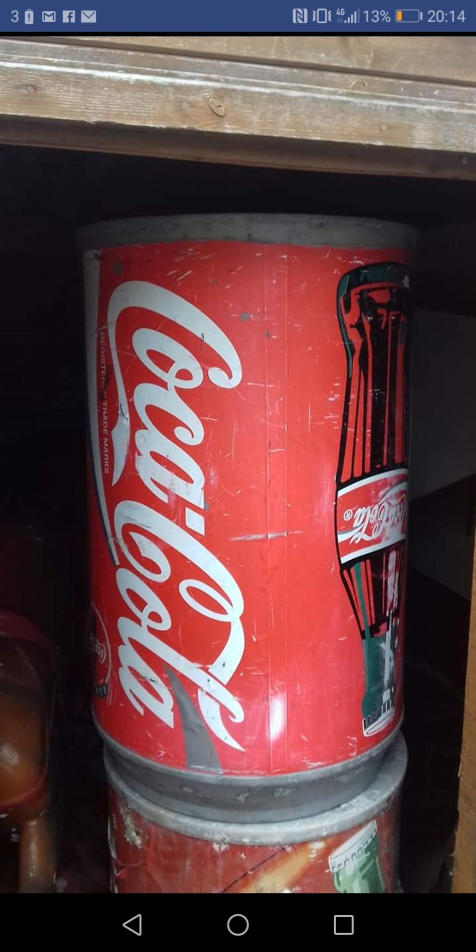 Outdoor Coca Cola Bin