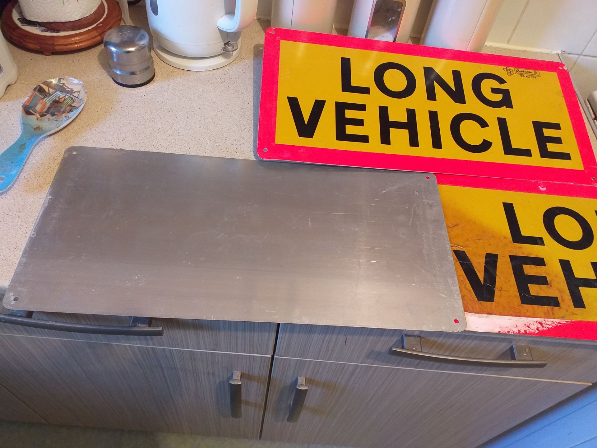 3 x Long Vehicle Truck Signs - Image 2 of 2