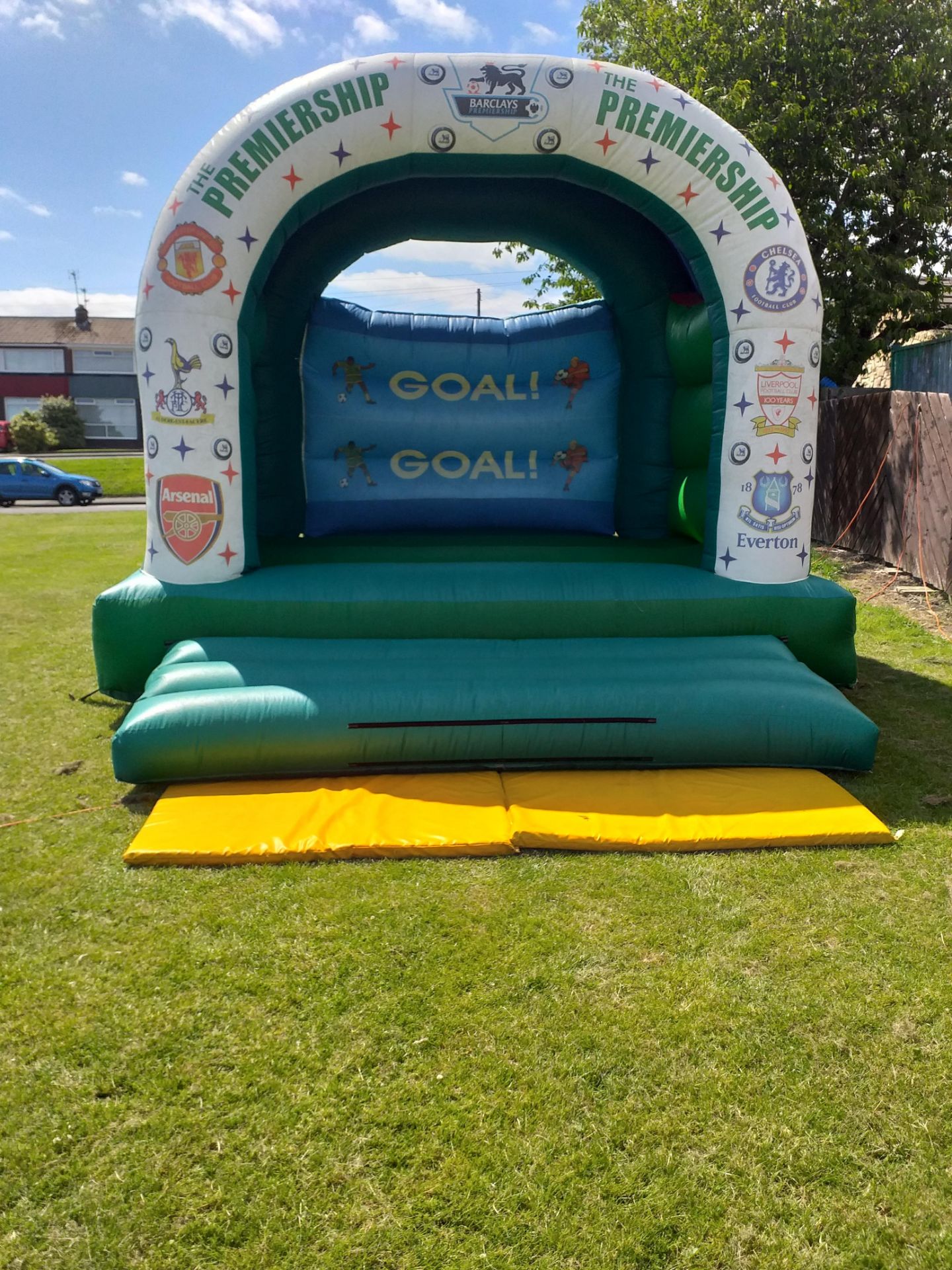 Football Bouncy Castle 15ft by 12ft Big Bed