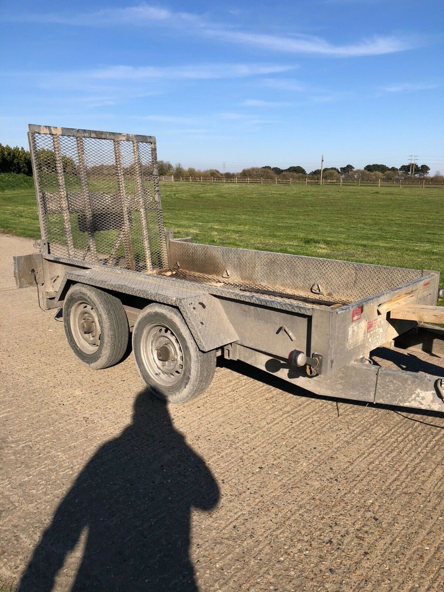 Indespension Twin Axle Plant Mini Digger Trailer