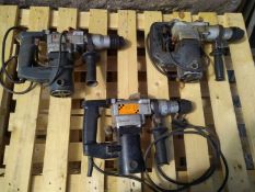 Demolition Hammer Drills x 3