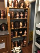 Rack with a Quantity of Assorted Styling Heads