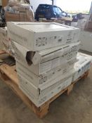 6 x boxes of white bathroom tiles