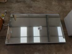 Backlift bathroom mirror 600 x 470mm