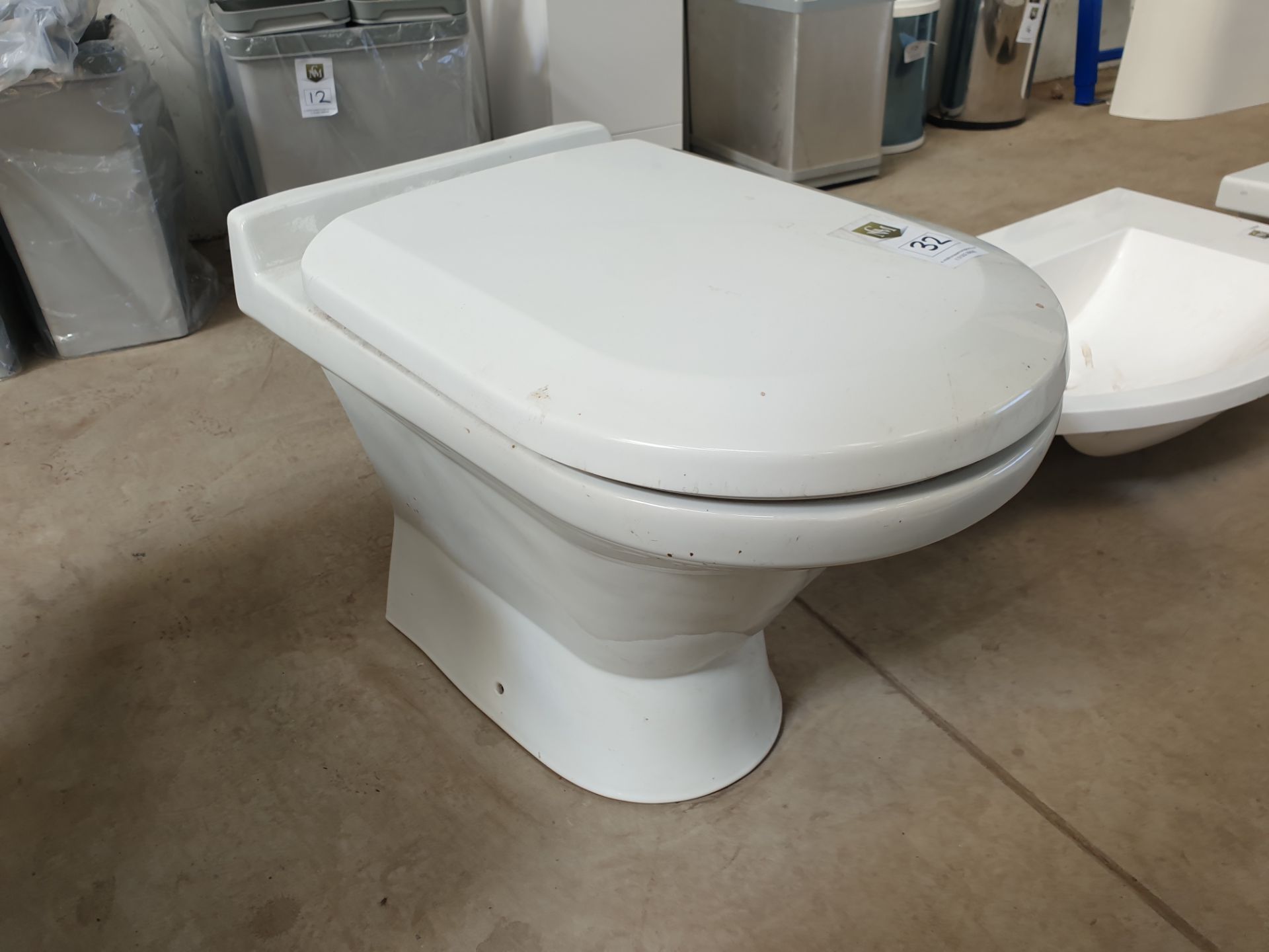 Toilet with Toilet Seat - Image 2 of 3