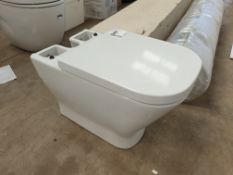 White Toilet with Seat