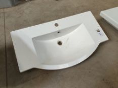 Sink Bowl with Radius Front 800 x 360 (800 x 450mm inc radius)