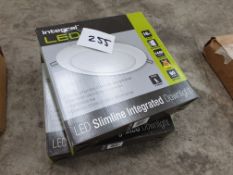 2 x LED slimline intregrated downlites