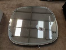 Backlit rounded edge mirror 600 x 650mm