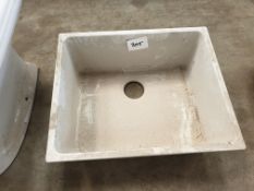 White composite sink 540 x 440mm