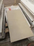 2 x boxes of sand coloured tiles