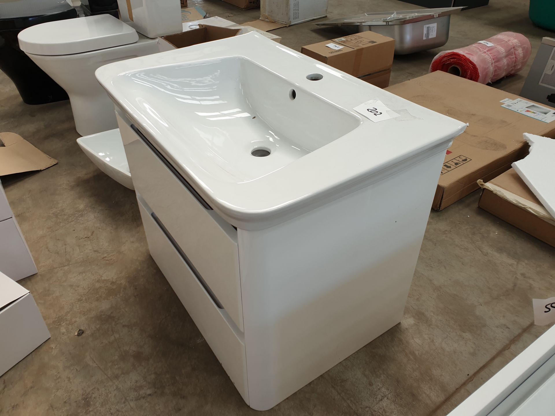 Sink with 2 Drawer Cupboard 720 x 480 x 590mm - Image 4 of 4