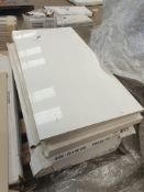 3 x boxes of white gloss tiles