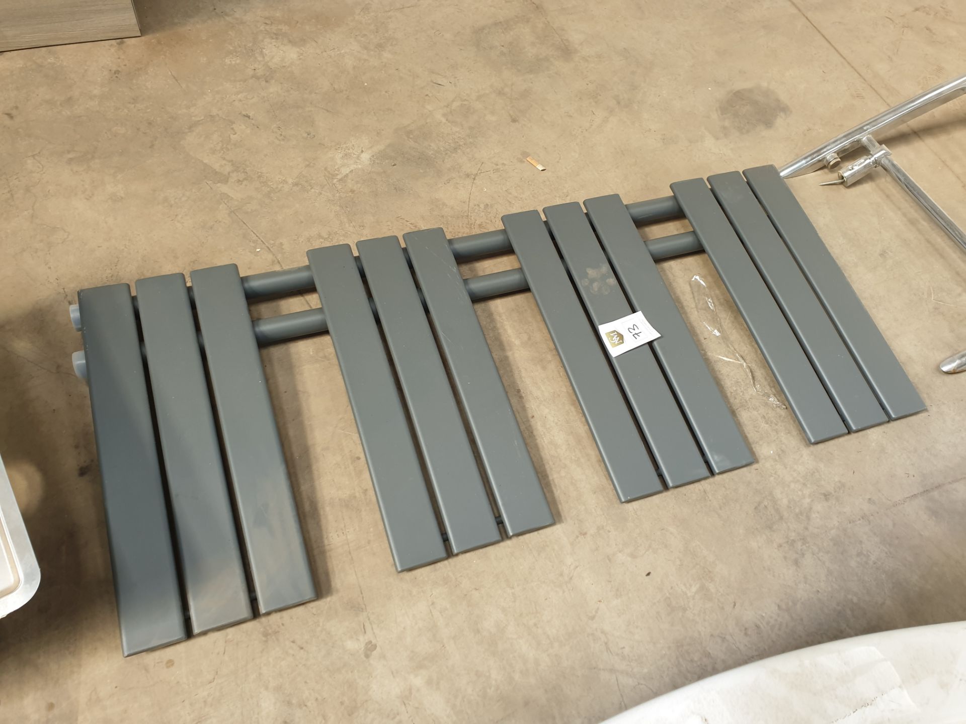 Towel radiator in Grey 500 x 1180mm