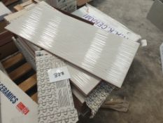 3.5 x boxes of white textured tiles