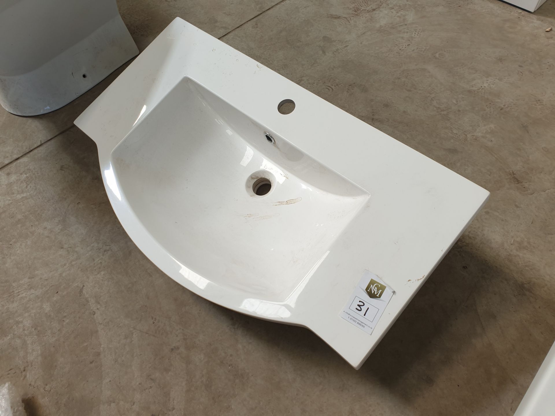 Sink Bowl with Radius Front 800 x 360 (800 x 450mm inc radius) - Image 2 of 3