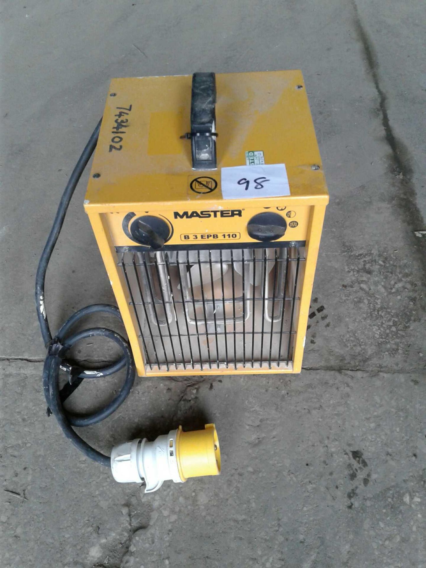 Master 110 V 32 amp heater