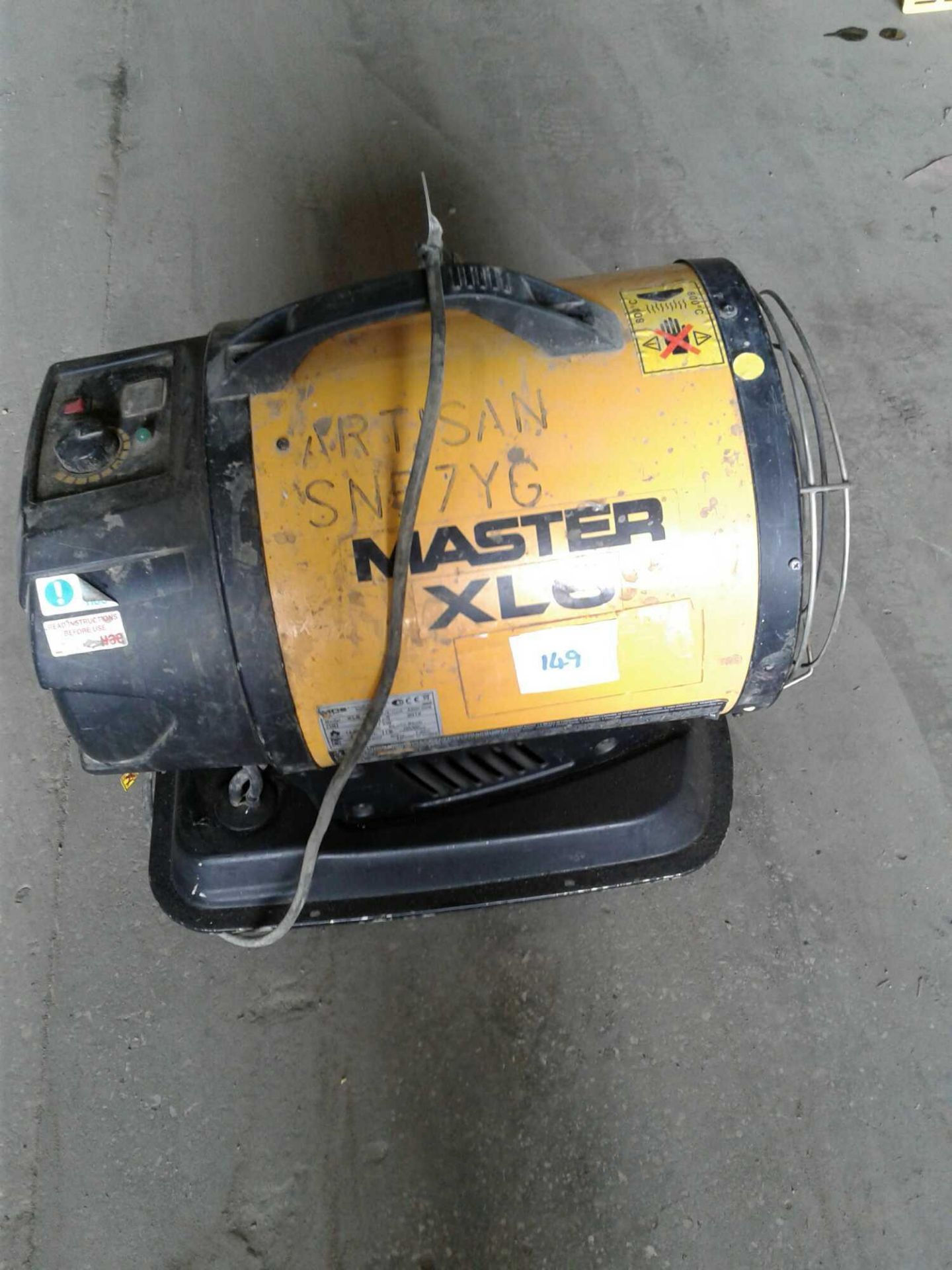 Master xl6 diesel space heater