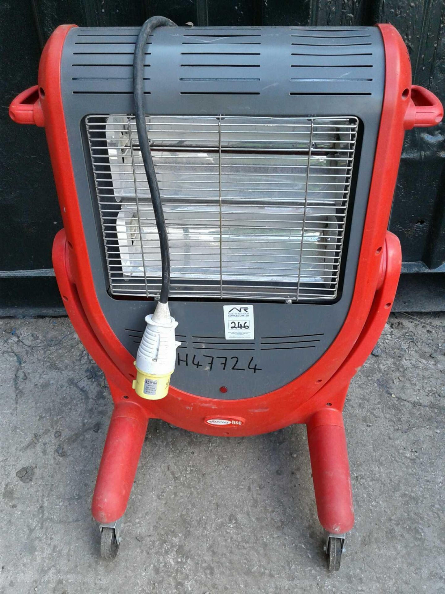 Elite red rad heater 110v 32 amp - Image 2 of 2