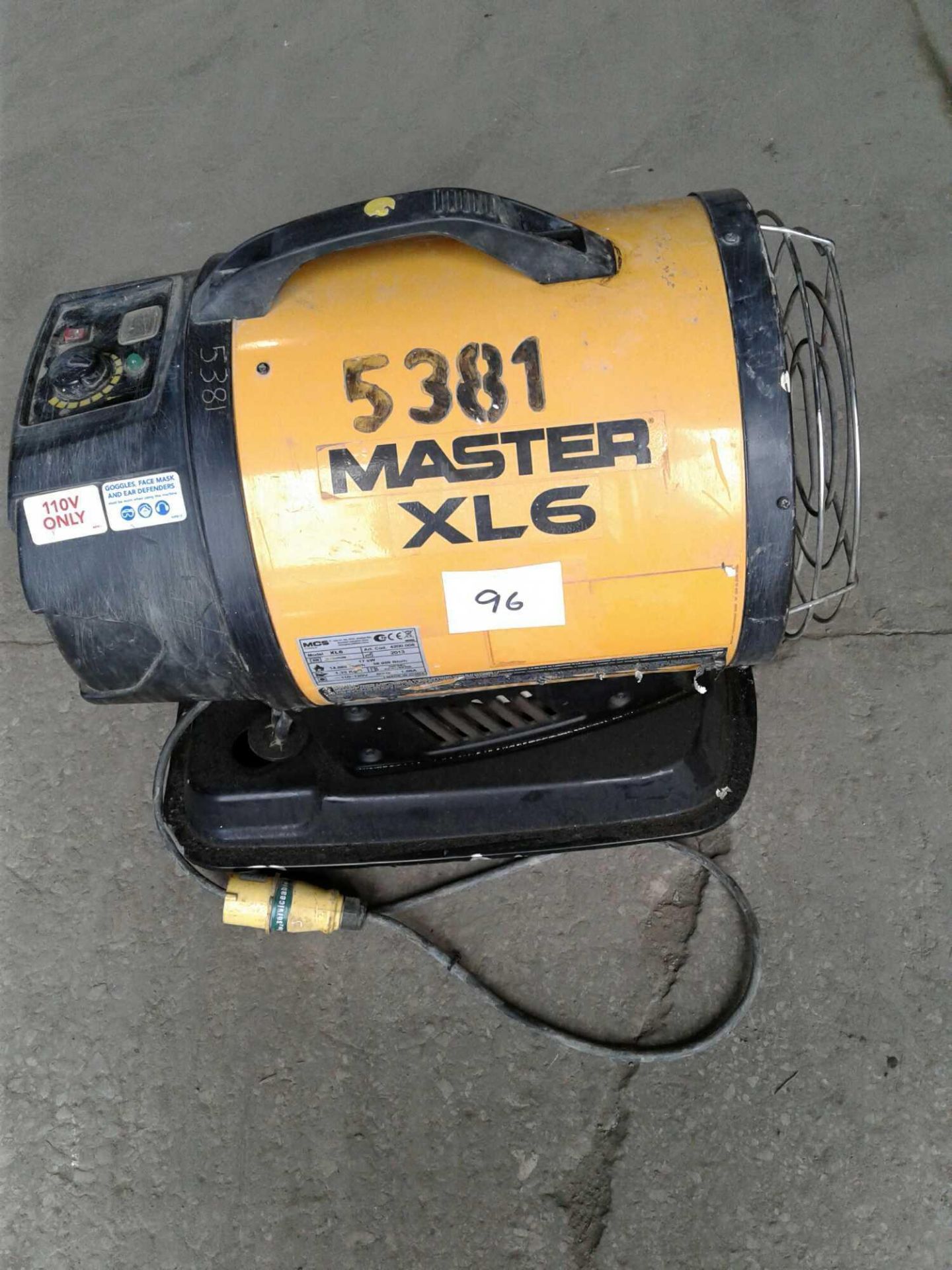 Master xl6 diesel space heater