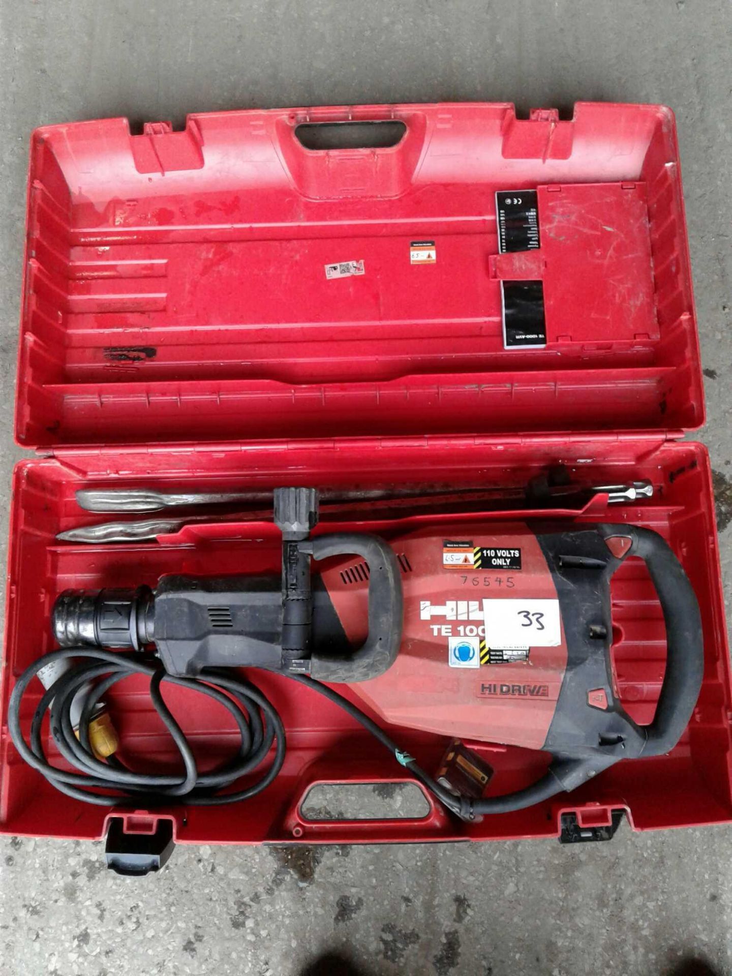 Hilti te-1000 breaker 110v